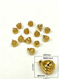 20pc 9.5x7.2mm 1.1g alloy golden lotus pod pendant, golden lotus seed pendant, bracelet, braided loose beads, accessory, h6024