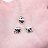 newest 20Pcs/lot 10x7mm ancient silver zinc alloy love pendant suitable for DIY jewelry charm jewelry making