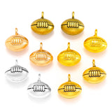 20pcs 13*13*10mm Alloy Charm rugby football Pendant for DIY Jewelry