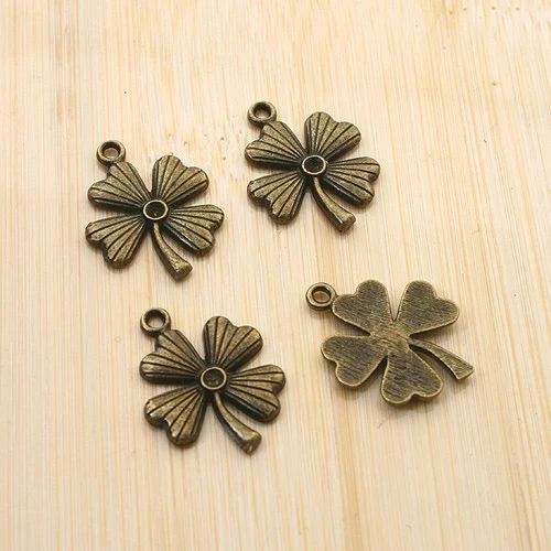 10pcs antiqued bronze color leaf pendant charm G1769