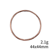 15pcs 44x44mm Copper Alloy Charm geometric Ring Pendant h0959