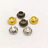14*14*8MM Alloy Charm Little Tea cup Pendant For Handmade Crafts 50pcs/lot EF3994