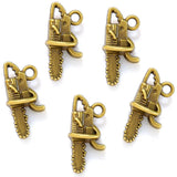 50pcs 20*10mm Alloy Charm electric saw Tool Pendant Crafts