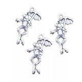25pcs 26x15mm Tibetan Silver Alloy Charm Frog Lotus leaf Pendant Crafts EF3997