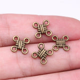100pcs 12mm Alloy Charm Chinese knot connector Pendant Crafts EF3877