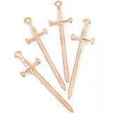55*16mm DIY Jewelry Pendant The sword Alloy Charm Handmade Crafts 50pcs H0835