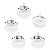 20pcs 13*13*10mm Alloy Charm rugby football Pendant for DIY Jewelry