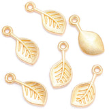 16*8mm Alloy Charm Pendant Little Leaf Handmade Crafts for DIY Jewelry 100pcs