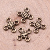 100pcs 12mm Alloy Charm Chinese knot connector Pendant Crafts EF3877
