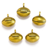20pcs 13*13*10mm Alloy Charm rugby football Pendant for DIY Jewelry