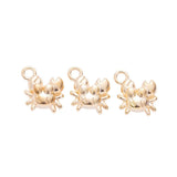 50pcs 12*12*4MM Alloy Charm Crab Pendant Craft