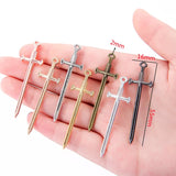 55*16mm DIY Jewelry Pendant The sword Alloy Charm Handmade Crafts 50pcs H0835