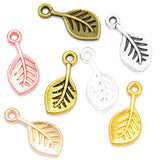 16*8mm Alloy Charm Pendant Little Leaf Handmade Crafts for DIY Jewelry 100pcs