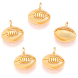 20pcs 13*13*10mm Alloy Charm rugby football Pendant for DIY Jewelry