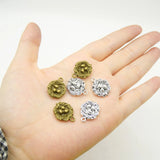 20pcs 18x15x5mm Alloy Charm Bird nest Pendant Crafts