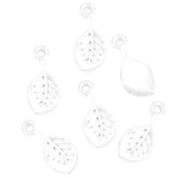 16*8mm Alloy Charm Pendant Little Leaf Handmade Crafts for DIY Jewelry 100pcs