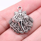 15pcs 27x24mm Tibetan Silver Alloy Charm shell ocean animal Pendant ef4923