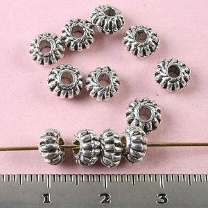 60pcs tibetan silver round spacer beads h1665