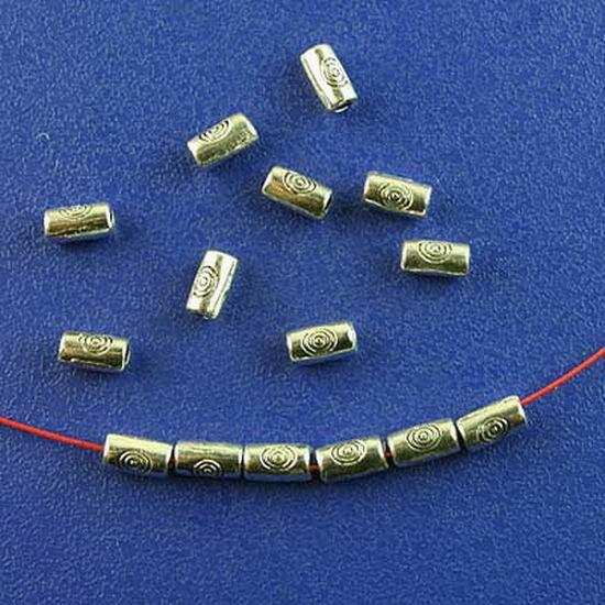 150pcs Tibetan silver long tube spacer beads h2750