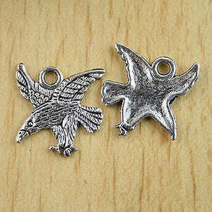 12pcs Tibetan silver flying eagle charms H0164