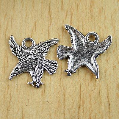 12pcs Tibetan silver flying eagle charms H0164