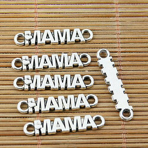 20PCS Tibetan silver bar mama connectors EF1621