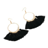 Fashion Bohemian Earrings Hook Tassel Fringe Boho Dangle Earrings Jewelry 1 Pair