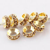 PICK !Multi-styles Crystals European Big Hole Spacer Beads DIY making bracelet