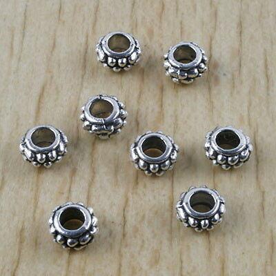 60pcs Tibetan silver studded spacer beads h2940