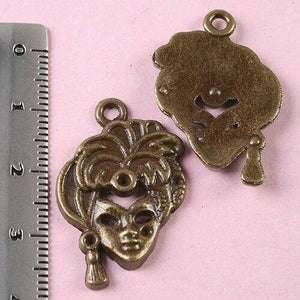 8pcs bronze tone tibetan woman charms findings h1764