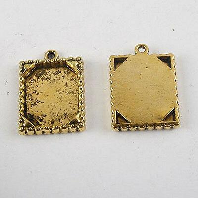 15pcs dark gold-tone rectangle picture frame 693-3