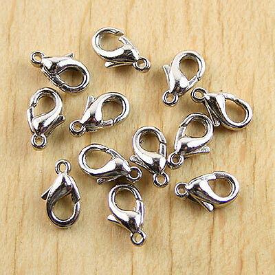 50pcs 18kgp 10mm  Lobster claw Clasps Findings h0613