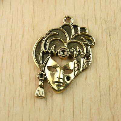 8pcs dark gold-tone princess charms Findings h1308