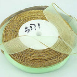 1roll 50 Yards gold-edge Sheer Organza Ribbon,20mm Wide assorted free ship
