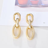 Fashion Jewelry Stud Earring chain shape geometric Earring Big Earring