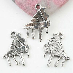 Tibetan Silver color piano design charms 20pcs EF0085