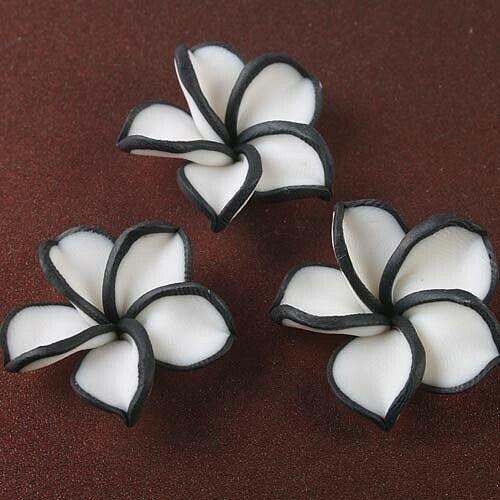 6pcs handmade fimo polymer clay flower finding sh0314