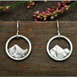 Fashion Jewelry Hook Earring Mountain peaks Earring Round Earring