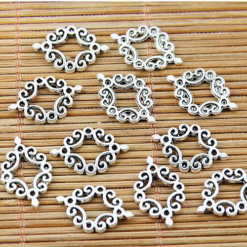 130pcs tibetan silver tone knot design connector EF1593