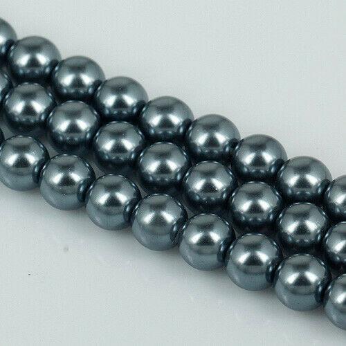 10pcs lot round shaped 10mm lacquered glass spacer beads EF1155