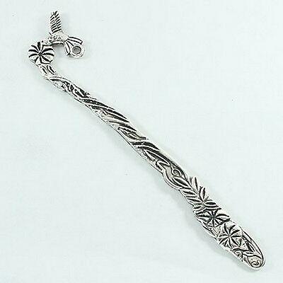 2pcs Tibetan silver hummingbird craft bookmarks h3073