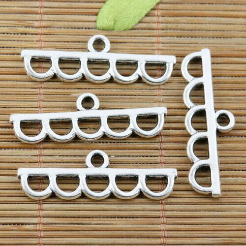 6pcs tibetan silver color simple style connector EF2283