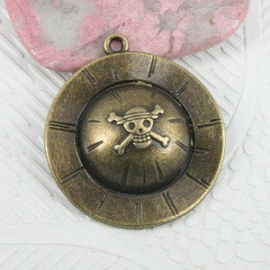 3pcs antiqued bronze color skull hat design pendant EF0880