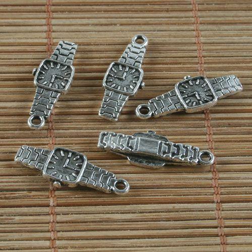 16pcs Tibetan silver wrist watch design pendant h0203