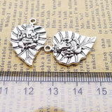 10 Pieces 18*25mm Antique Silver Color Mixed Alloy Elephant Wicca Charms Pendant Accessory For DIY Jewelry Making