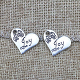 10 Pieces 20x21mm Antique Silver Color Heart Charms Love Necklace Bracelet For DIY Jewelry Making