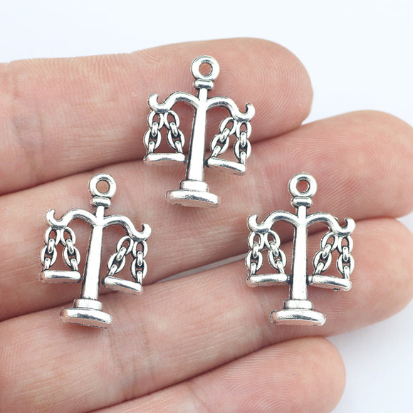 10Pcs 20*15mm Tibetan Silver Color Alloy Balance Charms Special Necklace Earring Pendant Accessory Charms For DIY Jewelry Making