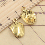 10pcs 3colors Charms Baseball Gloves 20x14mm Tibetan Bronze Silver Color Pendants Antique Jewelry Making DIY Handmade Craft