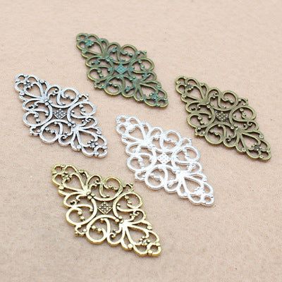10pcs 41x25mm Filigree Connector Motif For Bracelet Making Connector Flower Charms For Jewelry Making