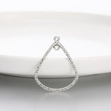 10pcs 51x21mm Antique Silver Color Drop Earring Accessories Earring Connector For Jewelry Making DIY Jewelry Findings